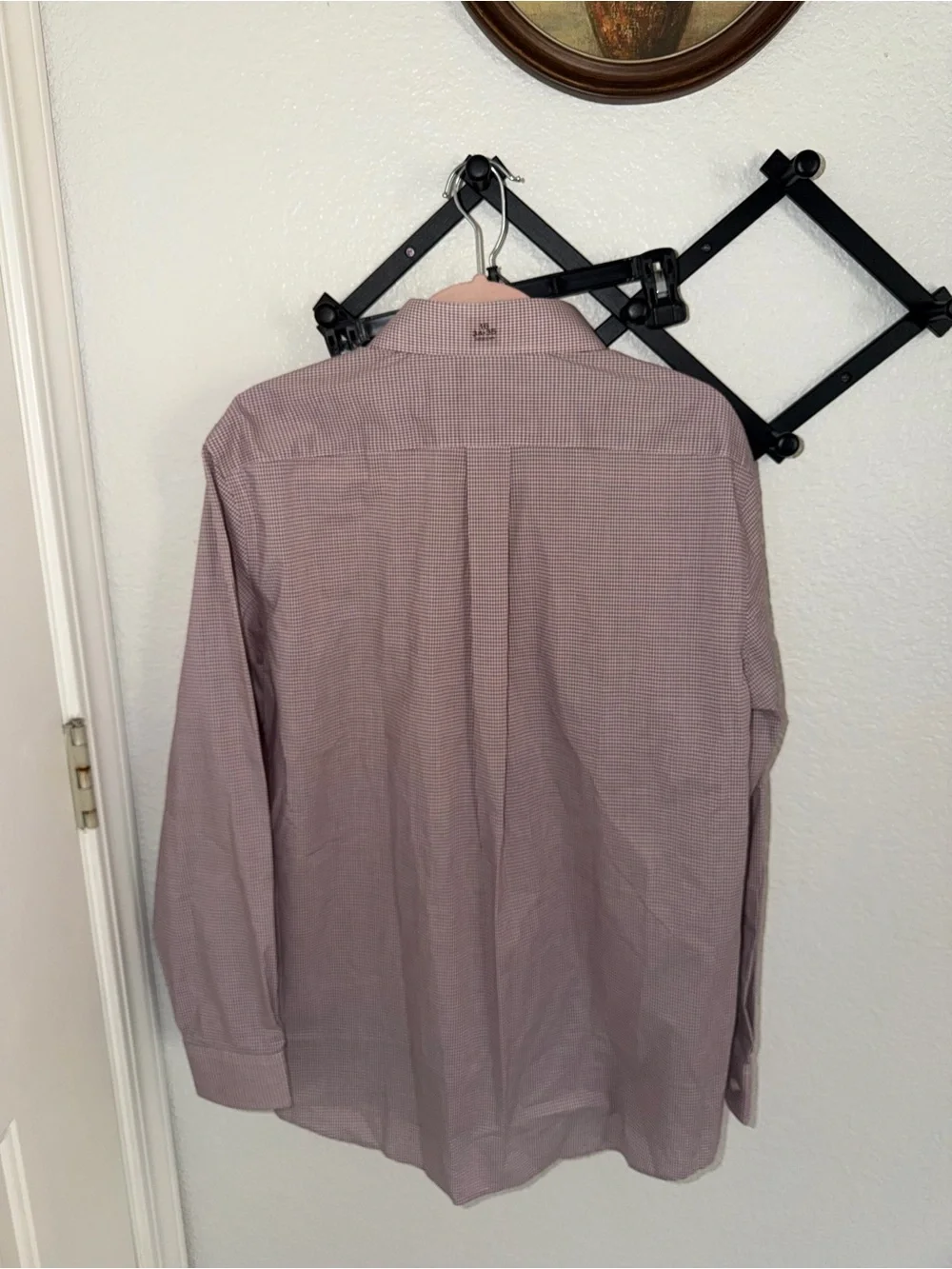 Stafford Travel Performance Dress Shirt Men’s 16 34/35 Check Button Up NWT